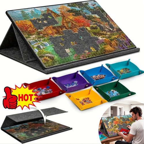 Portable puzzle board felt - board,